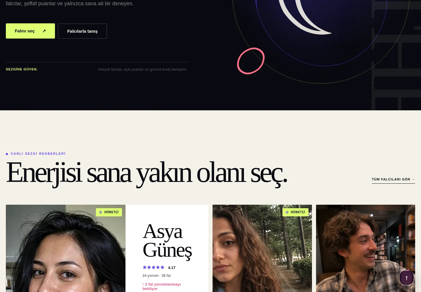 Fal Deryası — Aymudo hizmet pazaryeri